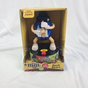 NEW in Box M&M Rock Stars Blue Saxophone 2015 Collectible Needs Batteries